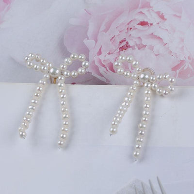 Women Fine Jewelry Natural White Color Potato Freshwater Pearl 925 Silver Ear Clip Earrings