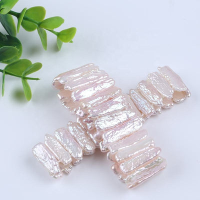 Women Bracelet Natural White Pink Pur[ple Color Freshwater Biwa Pearl Bead Design Bracelets