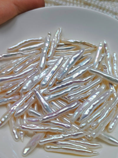New Stick Shape Baroque Pearl Oyster – Freshwater Pearls (2+ Pearls Guaranteed)