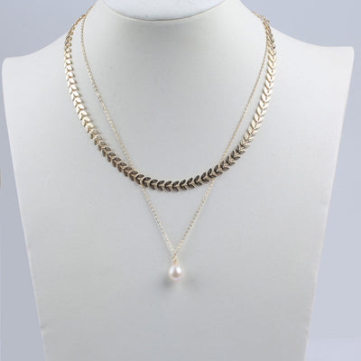 Trendy Jewelry Gold Plated Chain Fashion Custom Shape Heart Star Moon Freshwater Pearl Pendant Necklace