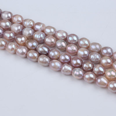 Wholesale Jewelry Making 11-12mm White pink Purple Freshwater Pearl Rice Beads Strands