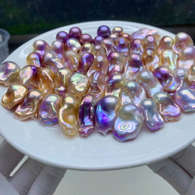 【Baroque Pearl Shell】Natural Baroque Pearls Edison Oval Pearls DIY Handmade Jewelry