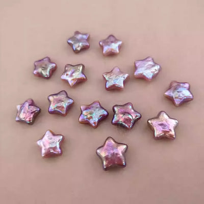 【Five-Pointed Star Pearl Clam】 Natural Five-Pointed Star Pearl Clams Opened Live! Guaranteed 2 Pearls per Clam Unique Star-Shaped Baroque Pearls DIY Earrings & Jewelry